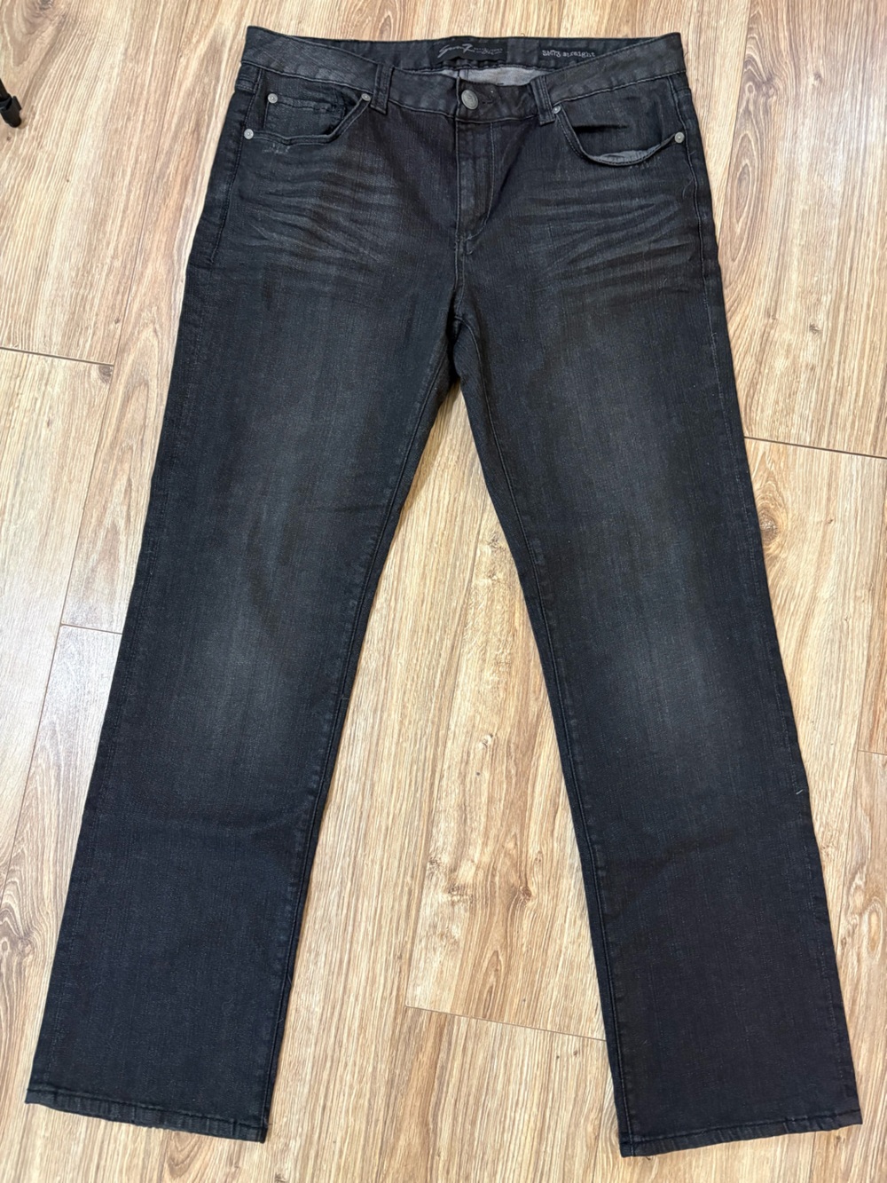 Seven7 Men’s SM73 Dark Wash Black Straight Fit Denim Classic Jeans W36 L34 NWOT